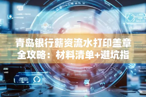 青岛银行薪资流水打印盖章全攻略:材料清单+避坑指南