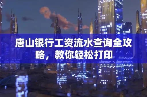 唐山银行工资流水查询全攻略,教你轻松打印 唐山银行工资流水查询全攻略,教你轻松打印