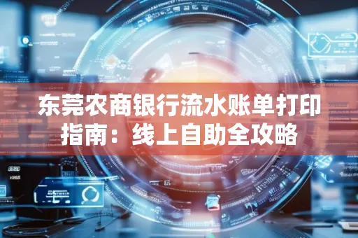 东莞农商银行流水账单打印指南：线上自助全攻略