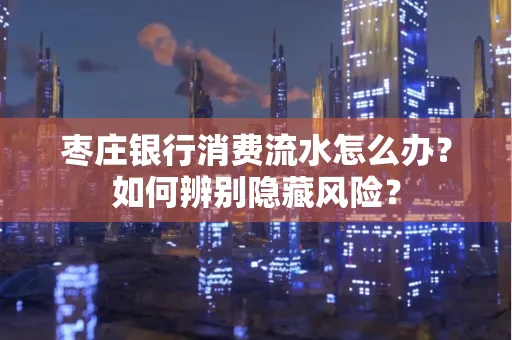 枣庄银行消费流水怎么办?如何辨别隐藏风险?