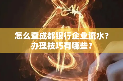 怎么查成都银行企业流水？办理技巧有哪些？
