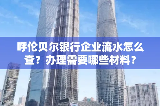 呼伦贝尔银行企业流水怎么查?办理需要哪些材料?