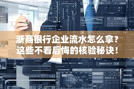 浙商银行企业流水怎么拿？这些不看后悔的核验秘诀！