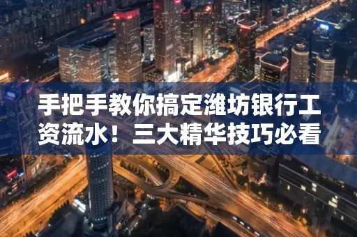 手把手教你搞定潍坊银行工资流水！三大精华技巧必看