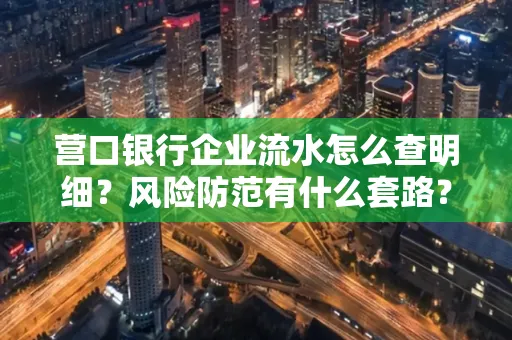 营口银行企业流水怎么查明细?风险防范有什么套路?