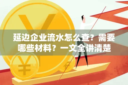 延边企业流水怎么查?需要哪些材料?一文全讲清楚